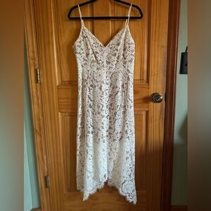 Lulus White Lace Midi Dress – Style EAD50025 – Size XL